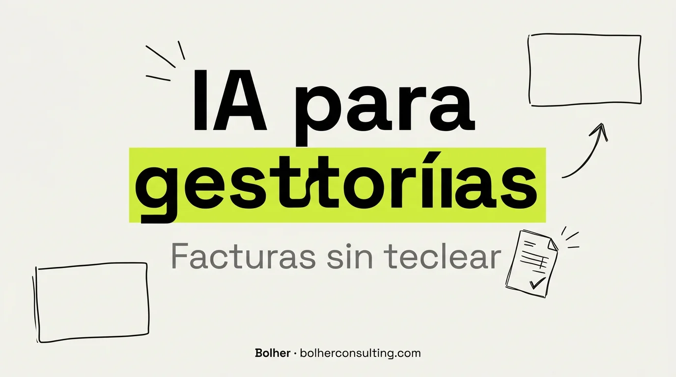 Automatización para gestorías: facturas de clientes sin teclear